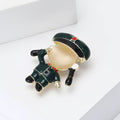 Fashion Alloy Cat Eye Girl Brooch For Dresses And Suits view 2