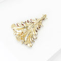 Alloy Enamel Rhinestone Christmas Tree Brooch Pin For Holiday Outfits (9175) view 4