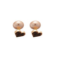 Faux Pearl Heart Stud Earrings With Silver Pin Flocked Retro Minimalist Daily Jewelry For Women view 5