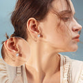 Hot Selling Women's Cat Metal Oil Painting Smiley Face Stud Earrings For Commuter Accessories view 3