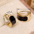 Minimalist Daily Enamel Earrings For Women, Versatile Commuter Fashion Niche Personality Jewelry view 4