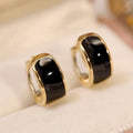 Minimalist Daily Enamel Earrings For Women, Versatile Commuter Fashion Niche Personality Jewelry view 5