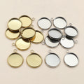12mm Gold Zinc Alloy Charm Pendant No.953308 for DIY Necklace Bracelet Jewelry Making view 1