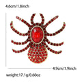 Alloy Rhinestone Spider Brooch Pin For Coat And Apparel view 2
