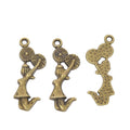 Zinc Alloy Cheerleader Charm Pendant for DIY Necklace Bracelet Jewelry Making view 3