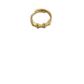Gold Plated Copper Hollow Flower Open Ring Minimalist Light Luxury Index Finger Jewelry view 5