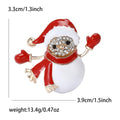 Alloy Enamel Christmas Snowman Lapel Pin For Holiday Apparel Brooch view 5
