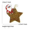 Alloy Enamel 3D Star Santa Brooch Pin For Christmas Gifts view 4