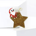 Alloy Enamel 3D Star Santa Brooch Pin For Christmas Gifts view 2