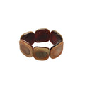 Marbled Resin Square Elastic Bangle For Women Minimalist Geometric Everyday Light Luxury Jewelry view 5
