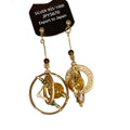 Silver Needle Crystal Hollow Round Pendant Drop Earrings Light Luxury Geometric Women's Jewelry view 5