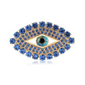 Alloy Rhinestone Eye Brooch Pin For Luxury Apparel Decoration view 2