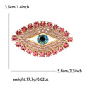 Alloy Rhinestone Eye Brooch Pin For Luxury Apparel Decoration view 5