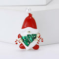 Alloy Enamel Santa Claus Brooch For Christmas Clothing Gifts view 2