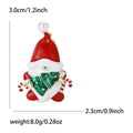 Alloy Enamel Santa Claus Brooch For Christmas Clothing Gifts view 4