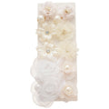 Light Luxury Floral Fabric Faux Pearl Stud Earrings Jewelry Set For Women view 5