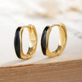 Versatile Minimalist Enamel Earrings For Daily Wear Fashion Designer Ear Jewelry view 5