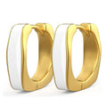 Versatile Minimalist Enamel Earrings For Daily Wear Fashion Designer Ear Jewelry view 1