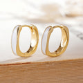 Versatile Minimalist Enamel Earrings For Daily Wear Fashion Designer Ear Jewelry view 6