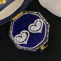 Light Luxury Heart Stud Earrings Simple Fresh Versatile Heart Shape Fashion Jewelry For Women view 5