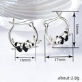 Cute Mini Panda Earrings For Women, European Animal Theme Simple Fresh Ear Jewelry view 4
