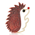 Alloy Enamel Hedgehog Brooch For Creative Animal Clothing Decoration view 2