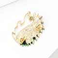 Alloy Enamel Hedgehog Brooch For Creative Animal Clothing Decoration view 4