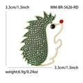 Alloy Enamel Hedgehog Brooch For Creative Animal Clothing Decoration view 5