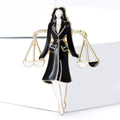 Alloy Lawyer Figure Brooch For Professional Suit Lapel Decoration view 2