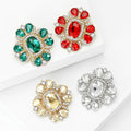 Alloy Glass Rhinestone Brooch Pin For Women's Clothing Accessories view 3
