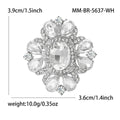 Alloy Glass Rhinestone Brooch Pin For Women's Clothing Accessories view 5