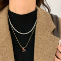Gold Plated Enamel Horse Faux Pearl Sweater Necklace Light Luxury Zodiac Collarbone Chain view 1