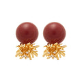 Light Luxury Geometric Firework Faux Pearl Rhinestone Stud Earrings For Women view 5