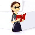 Metal Alloy Plated Enamel Teacher Brooch Pin For Apparel Security view 2