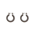 U-Shaped Sparkling Zircon Copper Drop Earrings For Women Minimalist Light Luxury Geometric Daily Wear view 5