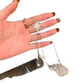 Korean Zircon Firework Faux Pearl Flower Sweater Necklace Elegant Old Money Collarbone Chain view 5