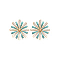 Iron Pin Dopamine Enamel Flower Stud Earrings Simple Sweet Versatile Light Luxury Jewelry view 5