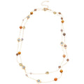 French Enamel Bow Faux Pearl Sweater Necklace Vintage Light Luxury Elegant Choker For Women view 5