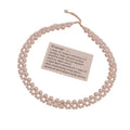 Light Luxury Stainless Steel Beaded Faux Pearl Geometric Round Clavicle Necklace For Women view 5