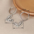 Sweet Heart Shape Earrings For Women, Simple Versatile Trendy Fashion Ear Jewelry view 4