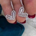 Sweet Heart Shape Earrings For Women, Simple Versatile Trendy Fashion Ear Jewelry view 2