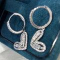 Sweet Heart Shape Earrings For Women, Simple Versatile Trendy Fashion Ear Jewelry view 1