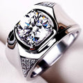 Trendy Unisex Irregular Zircon Ring For Women, Niche Minimalist Light Luxury Single Ring view 1