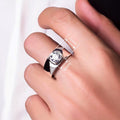 Trendy Unisex Irregular Zircon Ring For Women, Niche Minimalist Light Luxury Single Ring view 4