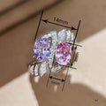 Bling Irregular Statement Ring For Women Oval Sparkling Fashion Jewelry New Design view 4