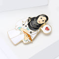 Alloy Female Doctor Brooch Pin For Coats And Sweaters view 3