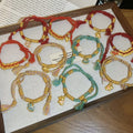 Light Luxury Woven Red Cord Alloy Enamel Horse Bangle For Women Chinese Retro Zodiac Jewelry view 4