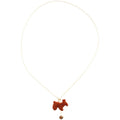 Light Luxury Tiger Eye Stone Flocked Horse Sweater Necklace New Chinese Zodiac Pendant Choker view 5