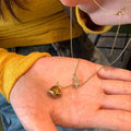 Tiger Eye Zircon Saturn Star Pendant Necklace Maillard Style Light Luxury Clavicle Chain view 2
