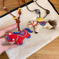 Light Luxury Cloth And Wood Bead Horse Zodiac Sweater Necklace Fashion Choker view 4